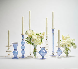 Blossom Candle Holder in Blue