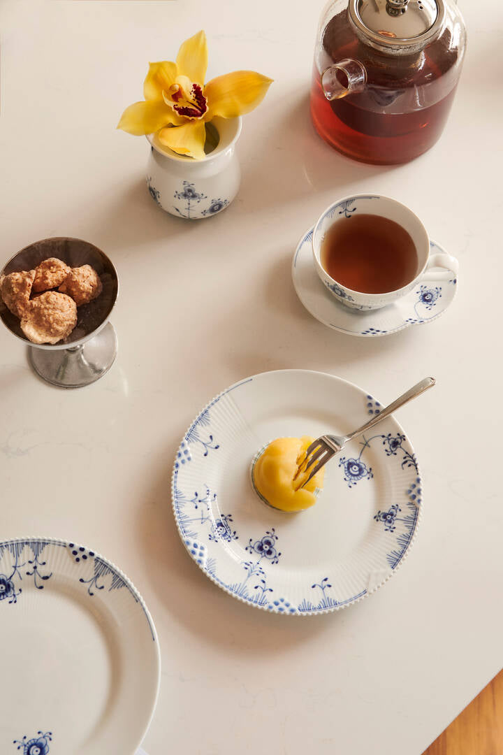 Blue Elements Teacup & Saucer 8.75 Oz