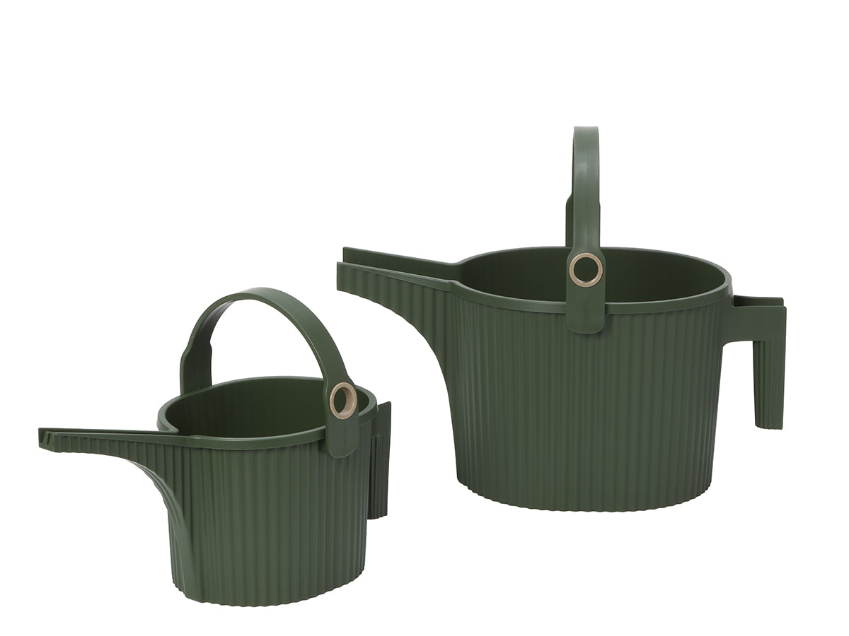 Hachiman Garden Beetle Watering Can Large in Garden Green
