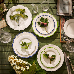 Stella Scalloped Blue Salad Plate