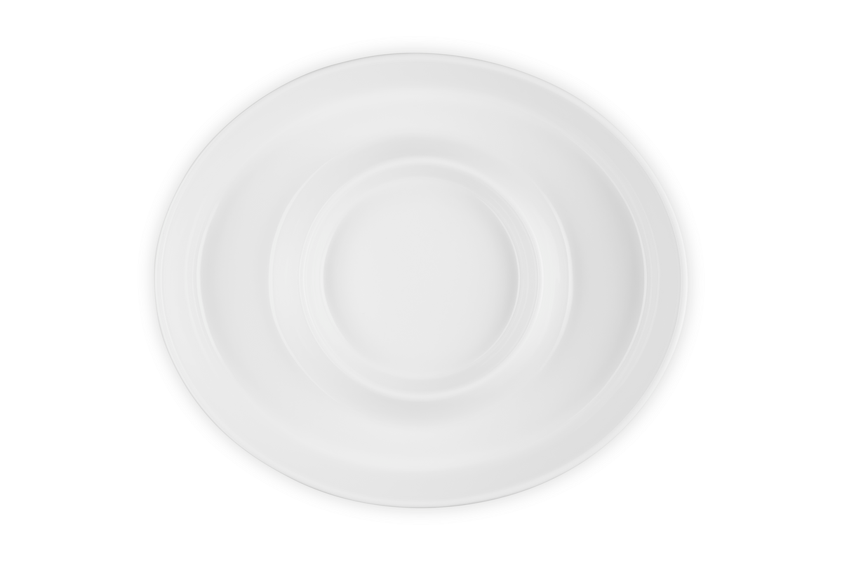 Chip and Dip Platter in White