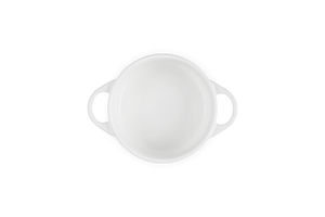 Mini Round Cocotte in White