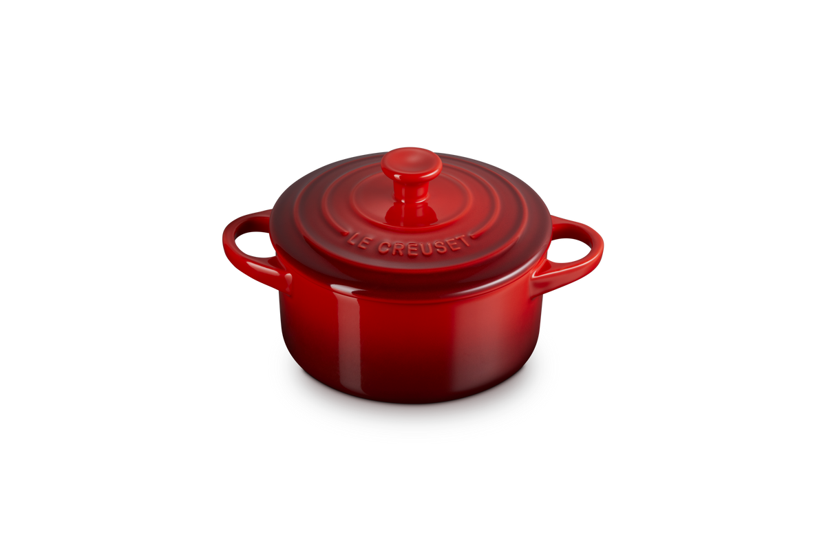 Mini Round Cocotte in Cerise