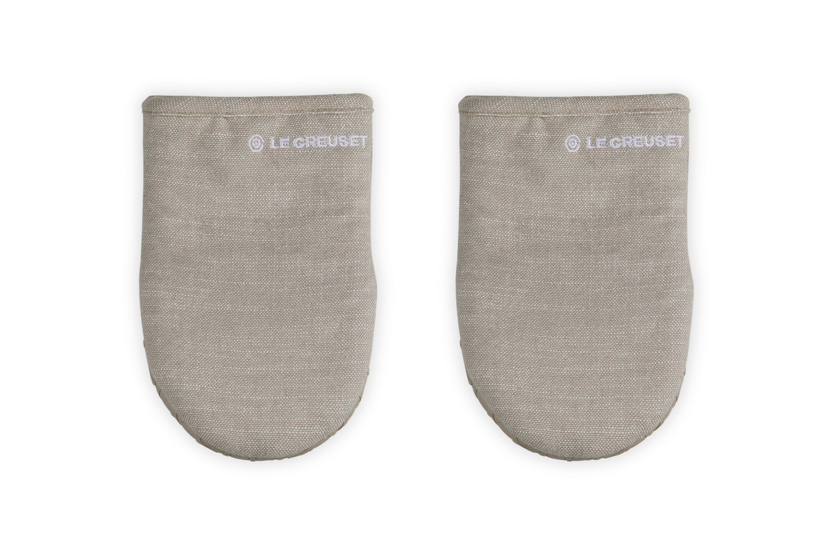Mini Oven Mitts 8" in Sable, Set of 2