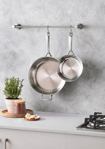 Classic Stainless Steel Round Frying Pan 12 in.