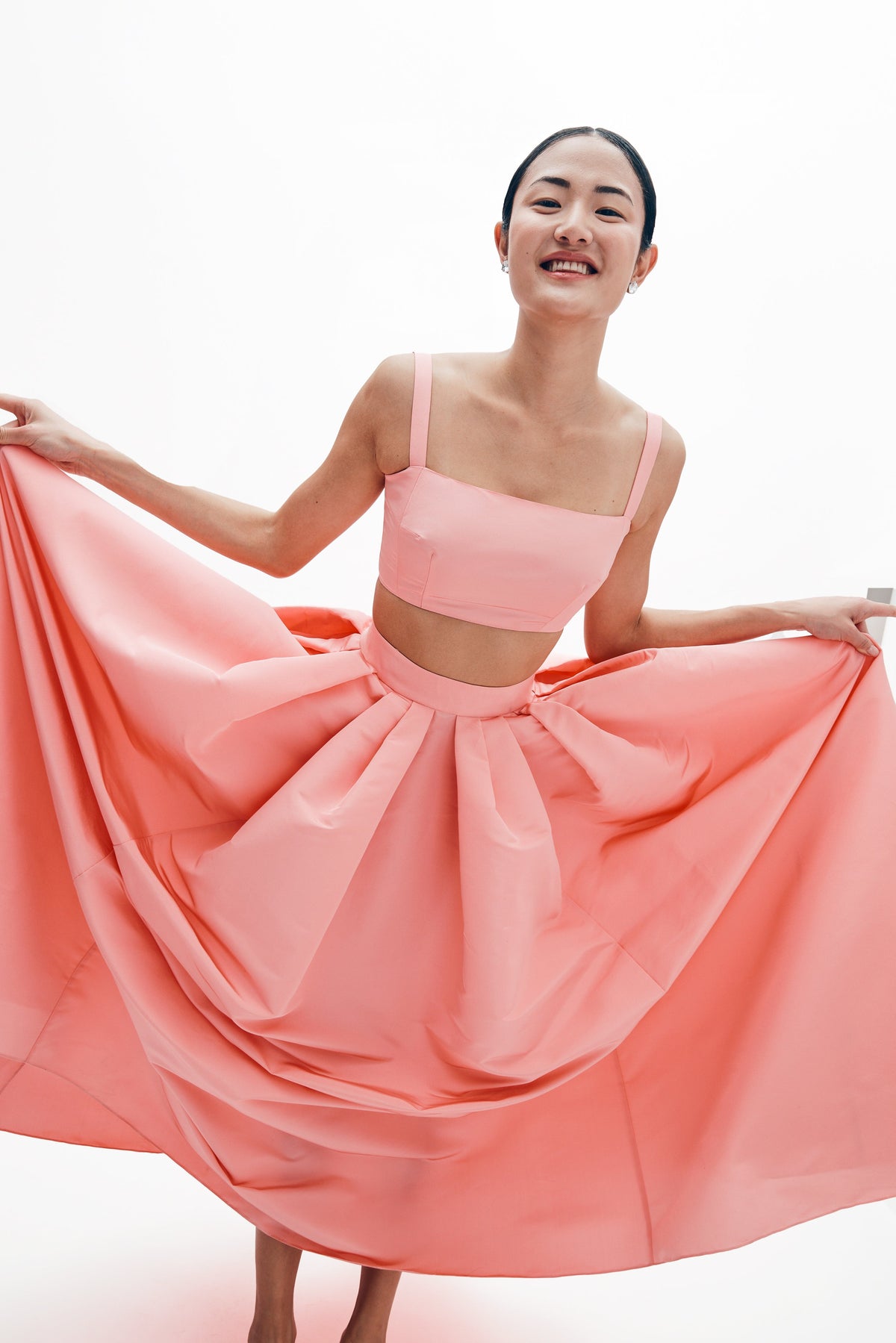 Lilah Skirt in Silk Faille