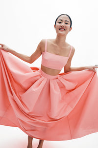 Lilah Skirt in Silk Faille