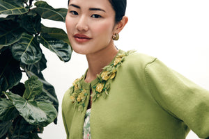Bailey Knit Jacket With Jardin Embellishment