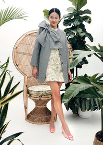 Phoebe Coat In Gingham Jacquard