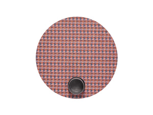 Crane Round Placemat in Raspberry