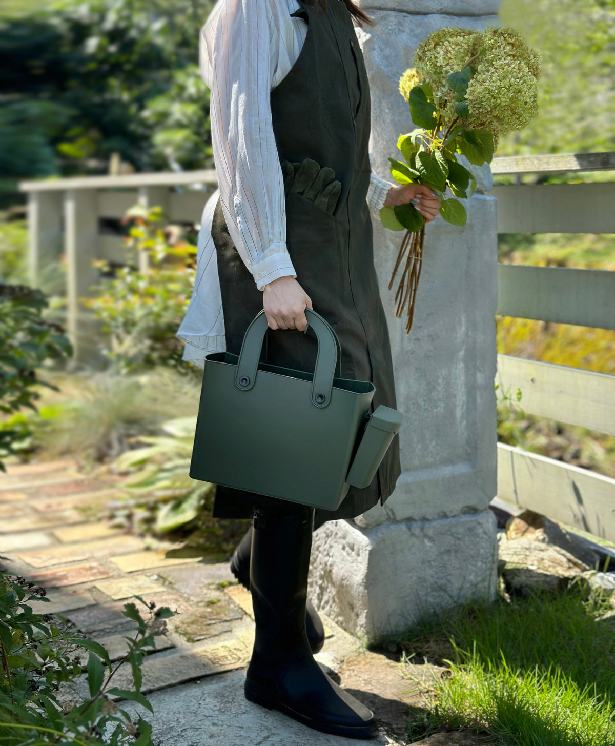 Hachiman Garden Tool Bag in Garden Green