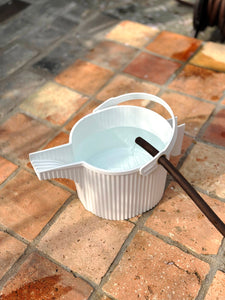 Hachiman Garden Beetle Watering Can Large in White