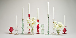 Scallop Bud Vase in Ruby