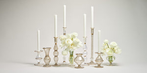 Braid Candlestick in Smoke