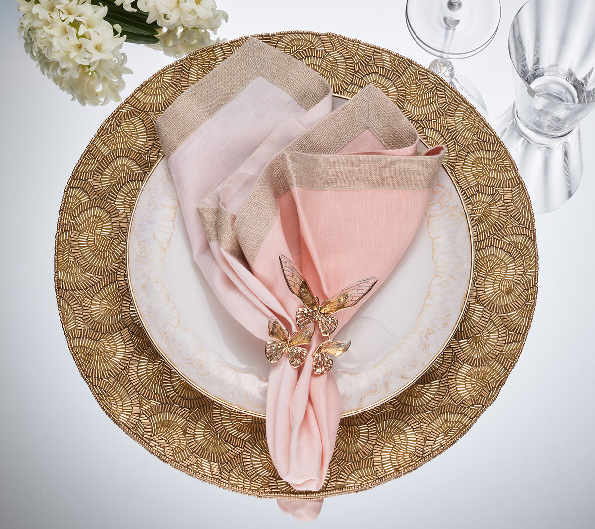 Lune Placemat in Gold, Set of 2