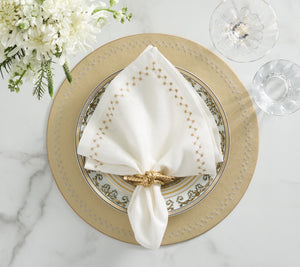 Starry Night Placemat in Gold, Set of 4