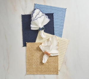 Vista Placemat in Navy & Periwinkle, Set of 4