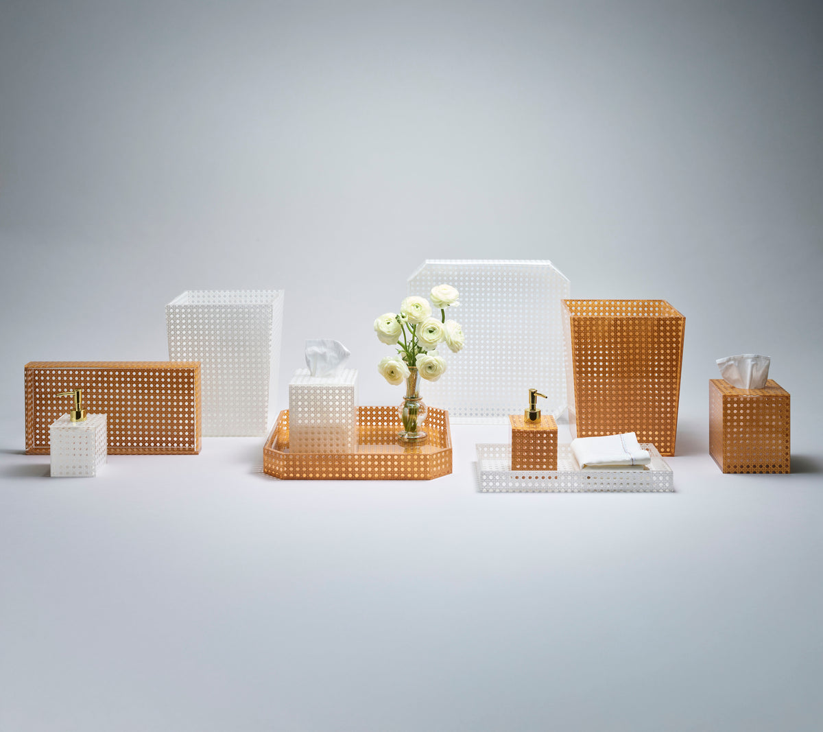 Reed Waste Basket in Natural