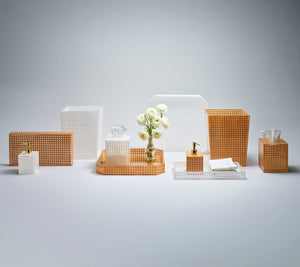 Reed Waste Basket in Natural