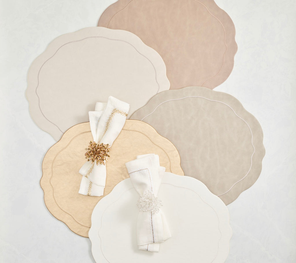 Tailored Placemats in White, Set of 4