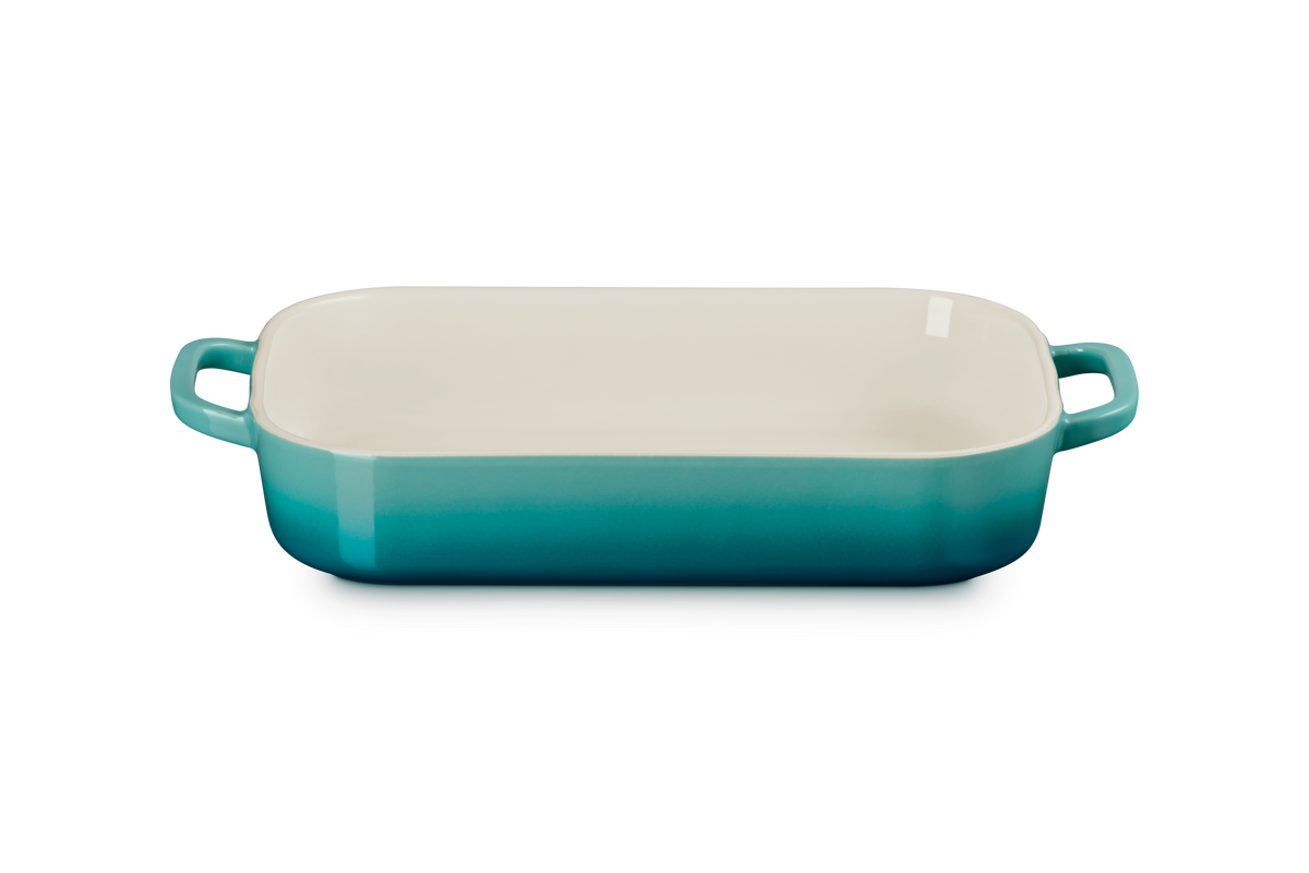 Shallow Rectangular Dish with Platter Lid in Riviera 3 qt.