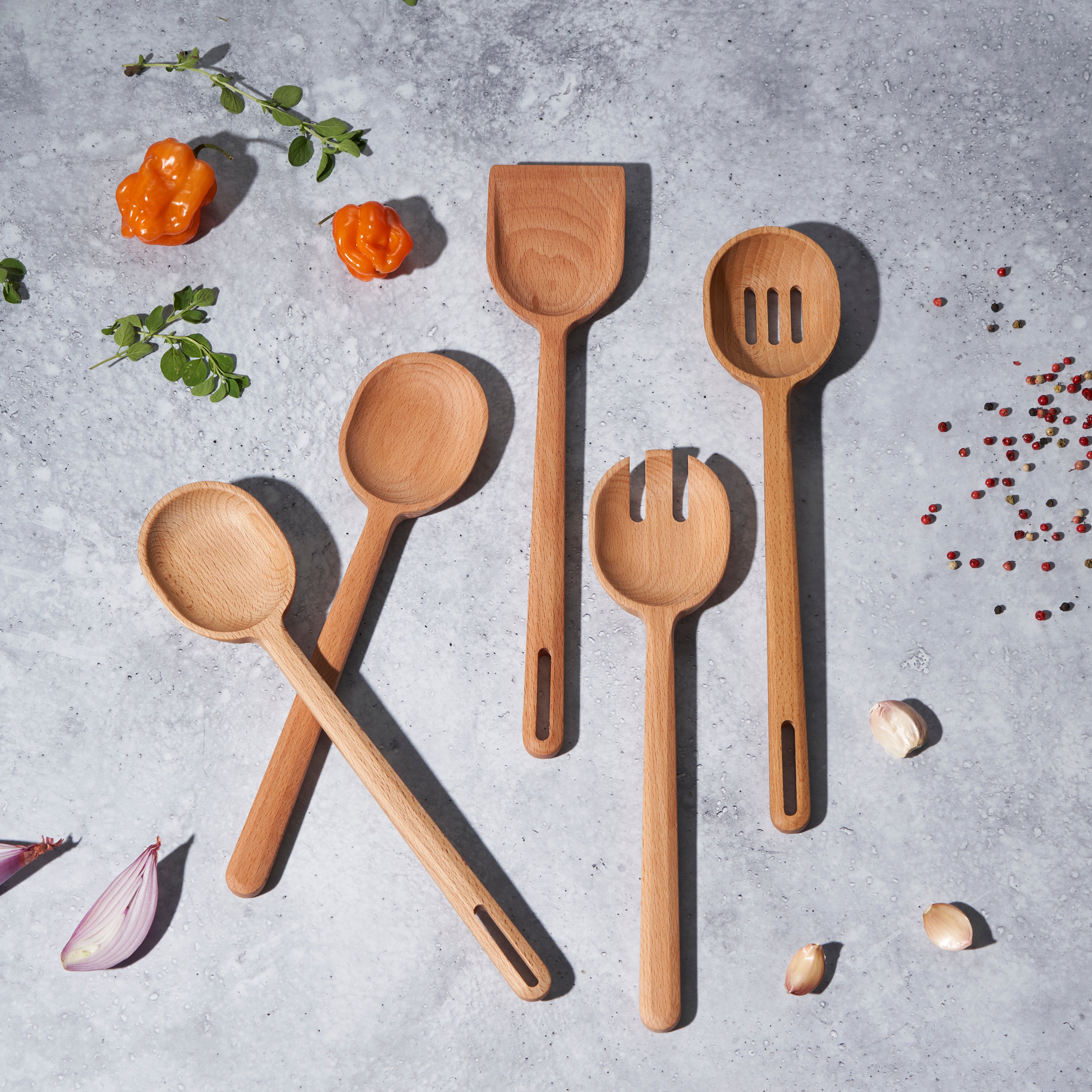 Signature Wood Serving Fork