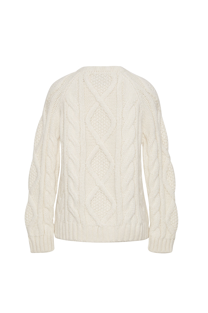 "Aspen" Bjorn Crewneck in Cream