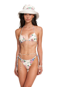 Nader Lolita Bikini Top in White Floral
