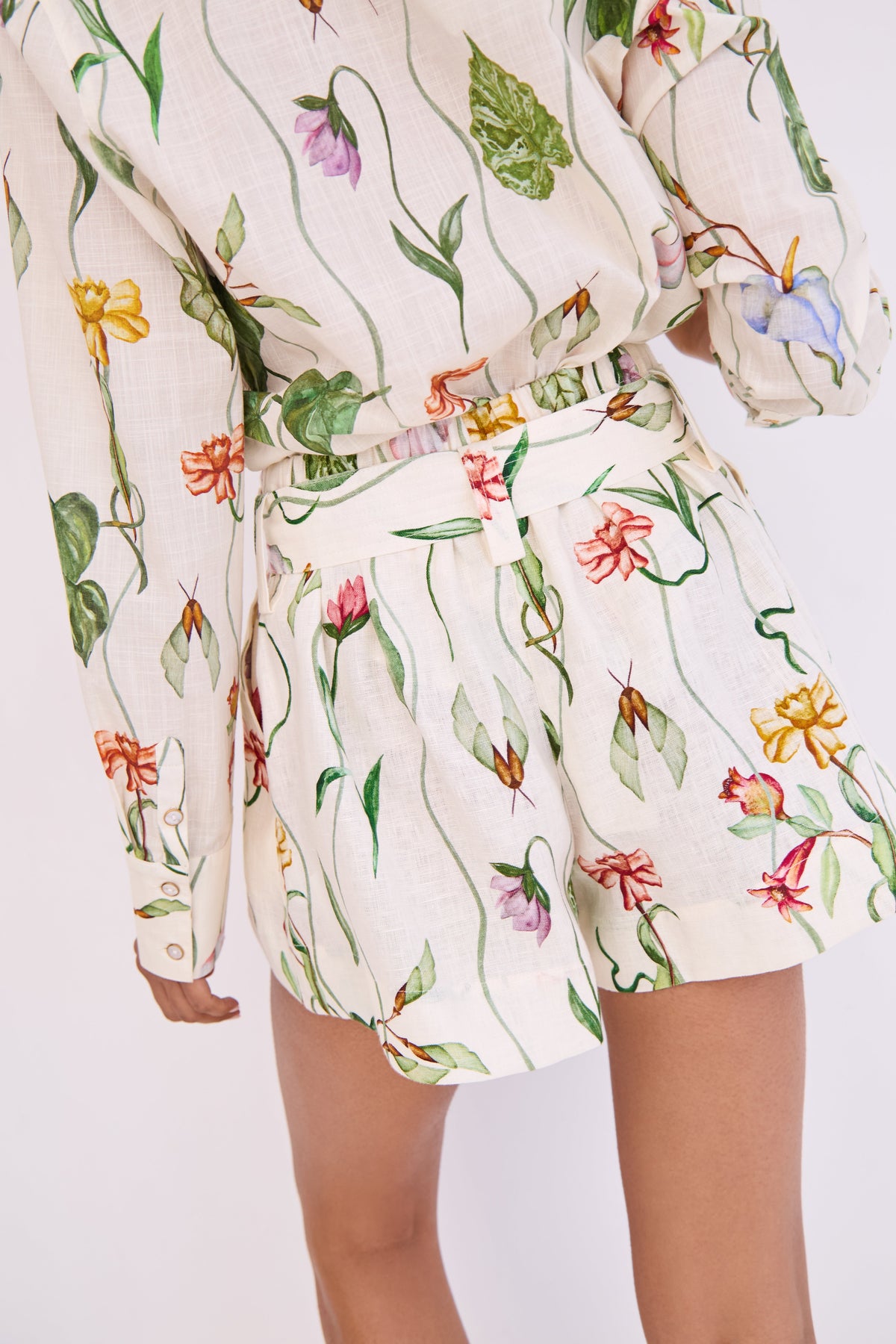 Relaxed Shirt in Flora Trail Ivory
