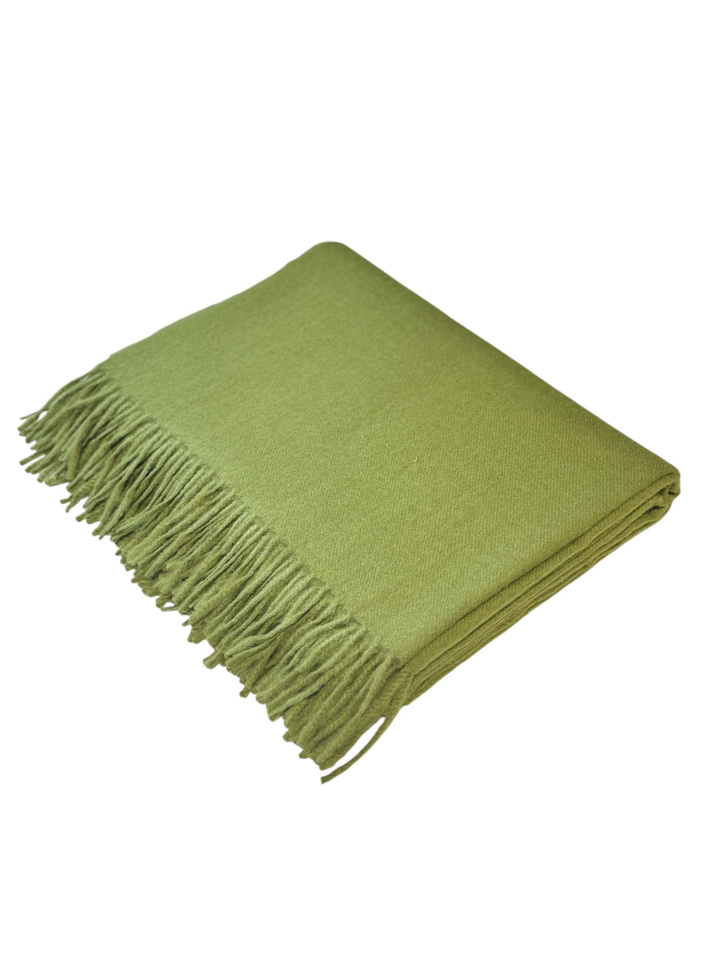 Baby Alpaca Throw Blanket with Fringe