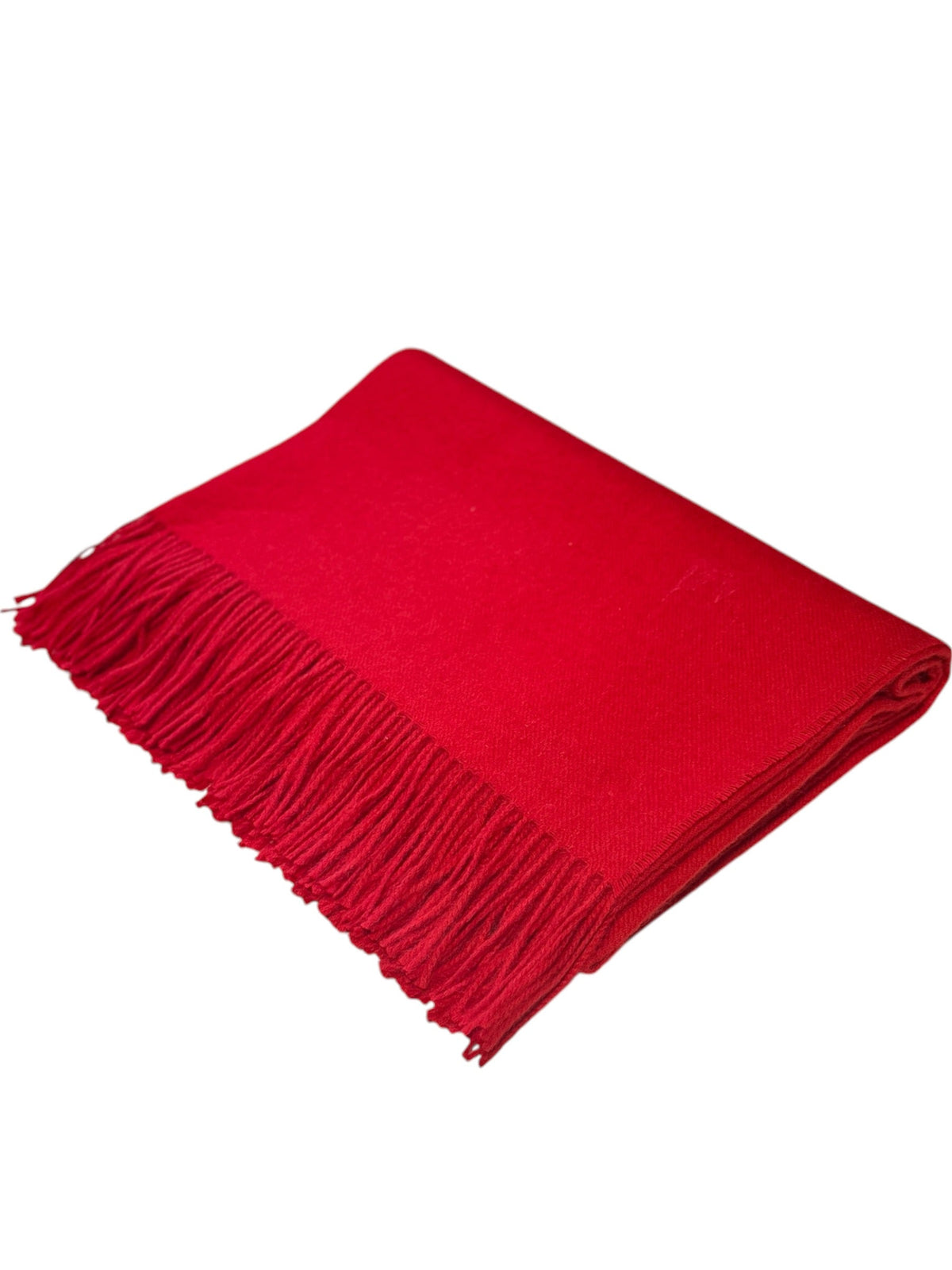 Baby Alpaca Throw Blanket with Fringe