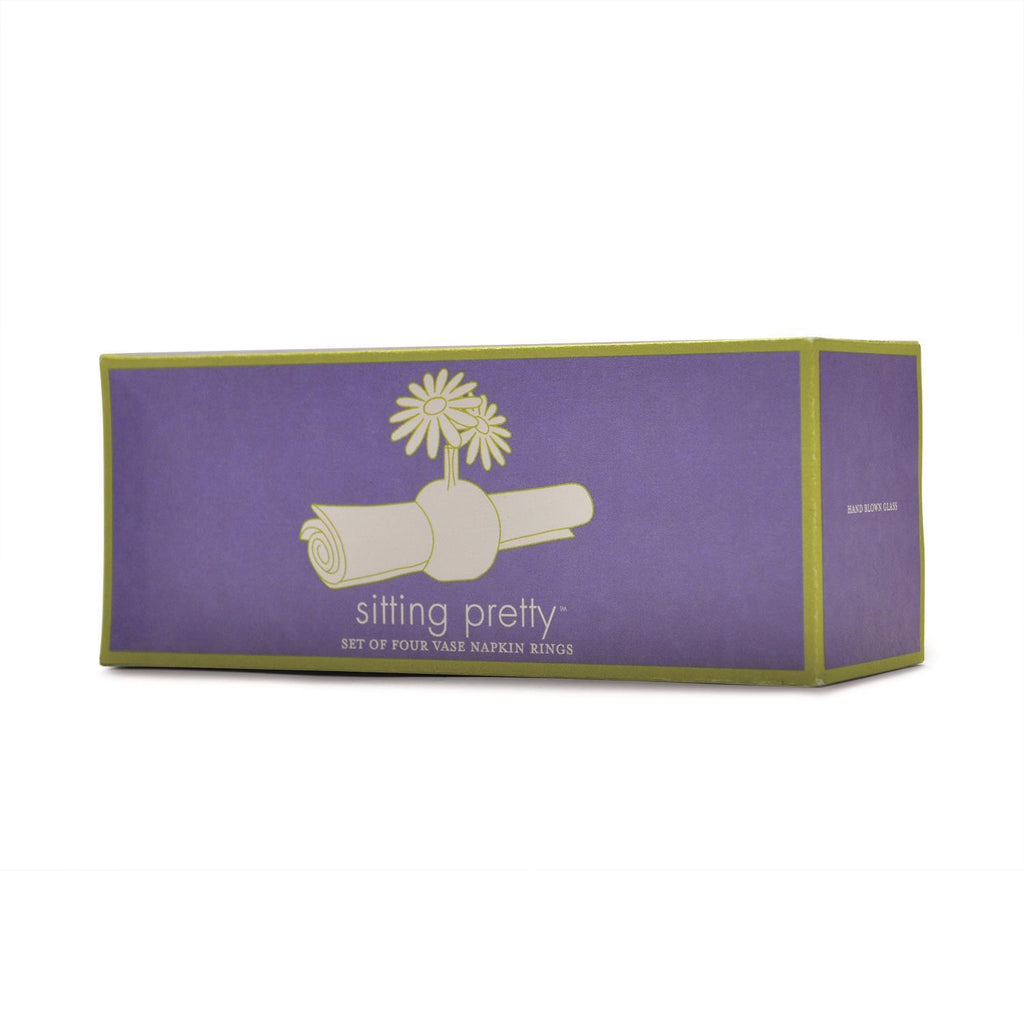 Siting Pretty Vase Napkin Ring, Set of 4