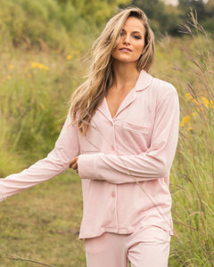Women’s Pima Pajama Set in Pink