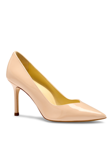 Perfect Pump 85 in Light Sand Patent
