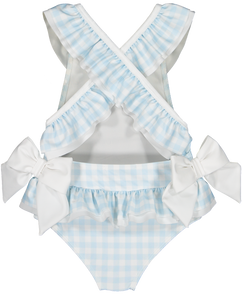 Gingham Blue Swimsuit