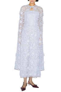 Samantha Cape Dusty Blue Lace