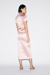 Theresa Skirt Pale Pink Duchesse