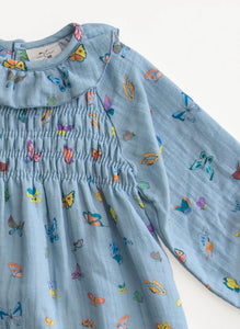 The Gigi Dress in Blue Madame Butterfly