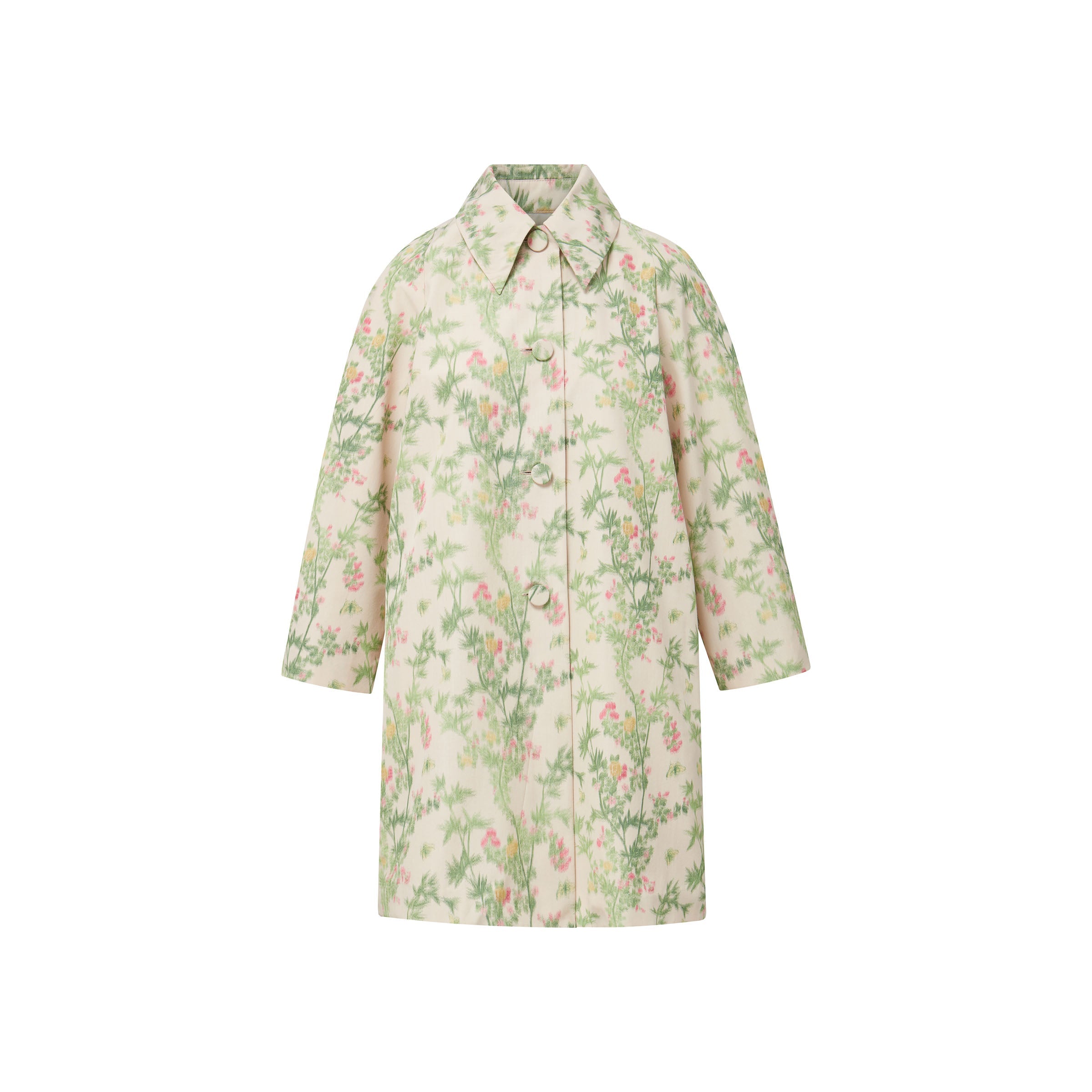 MAE x Scalamandré Goldie Coat in Jardin De Chine