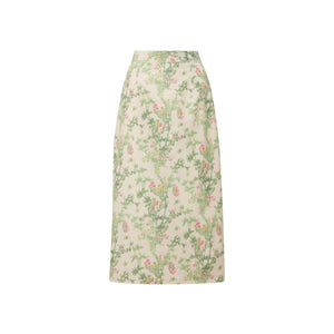 MAE x Scalamandré Sienna Skirt in Jardin De Chine