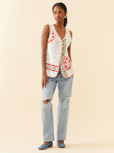 Alexa Top in Alfie White
