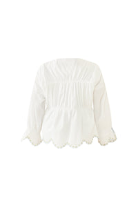Isle Top in White Whimsy