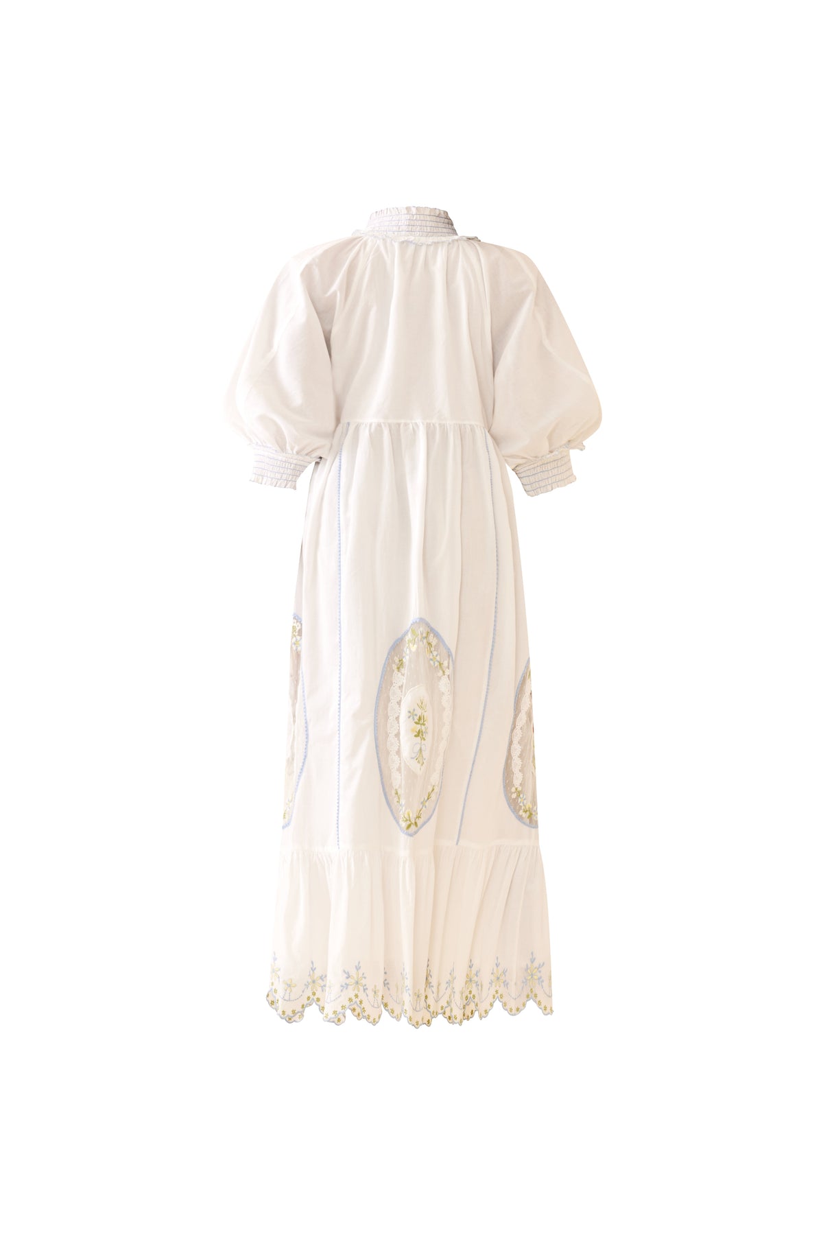 Eliza Maxi Dress in White Whimsy