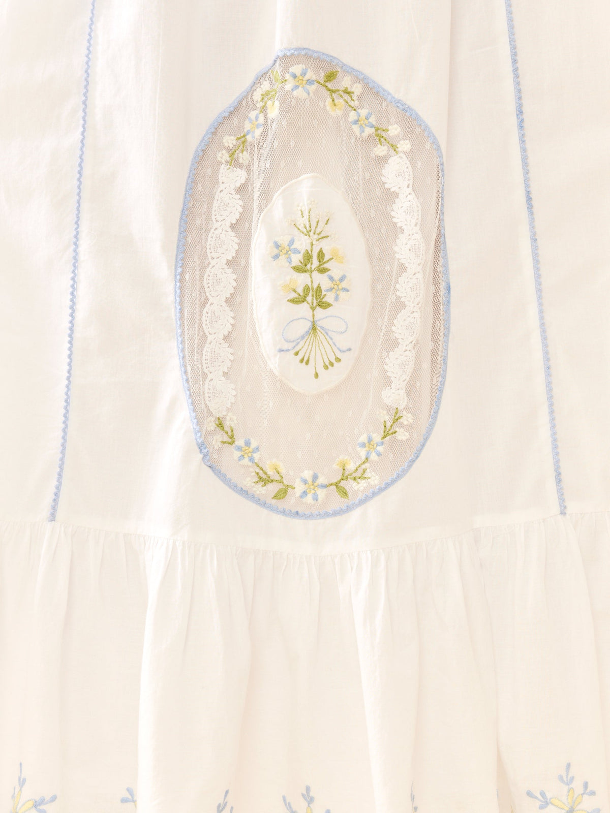 Eliza Maxi Dress in White Whimsy