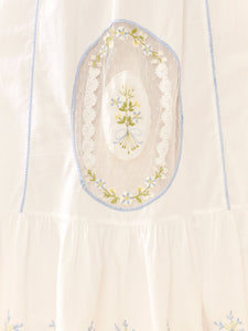 Eliza Maxi Dress in White Whimsy