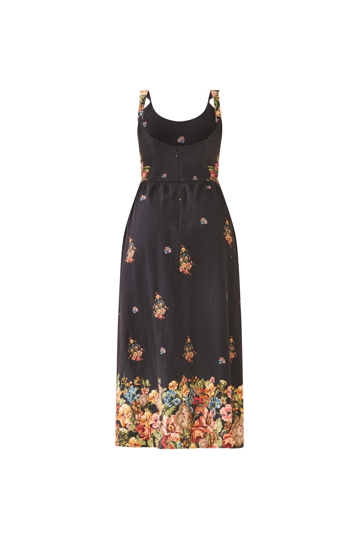 Katherine Dress in Black Victorian Floral