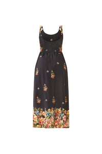 Katherine Dress in Black Victorian Floral