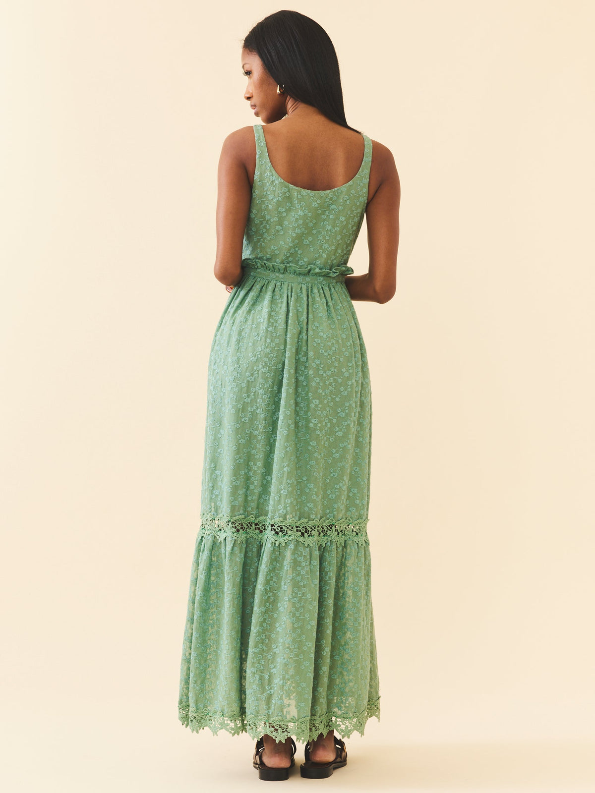 Valeria Dress in Bermuda Green
