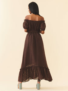 Luna Dress in Chocolate Martini