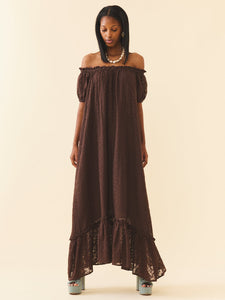 Luna Dress in Chocolate Martini